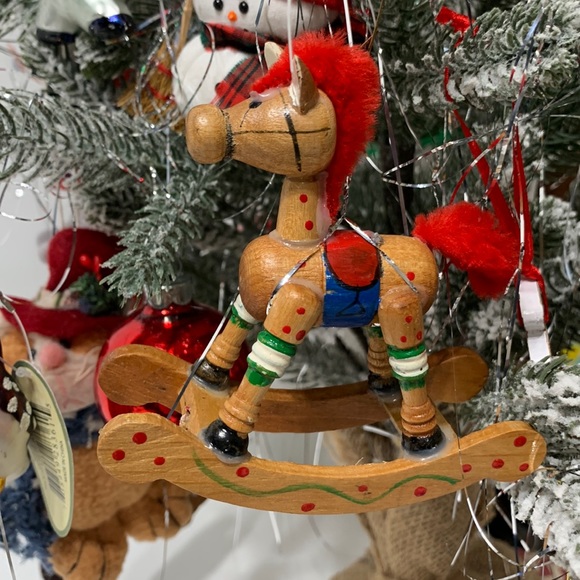 Wood rocking horse ornament RUSS no box - Picture 2 of 12